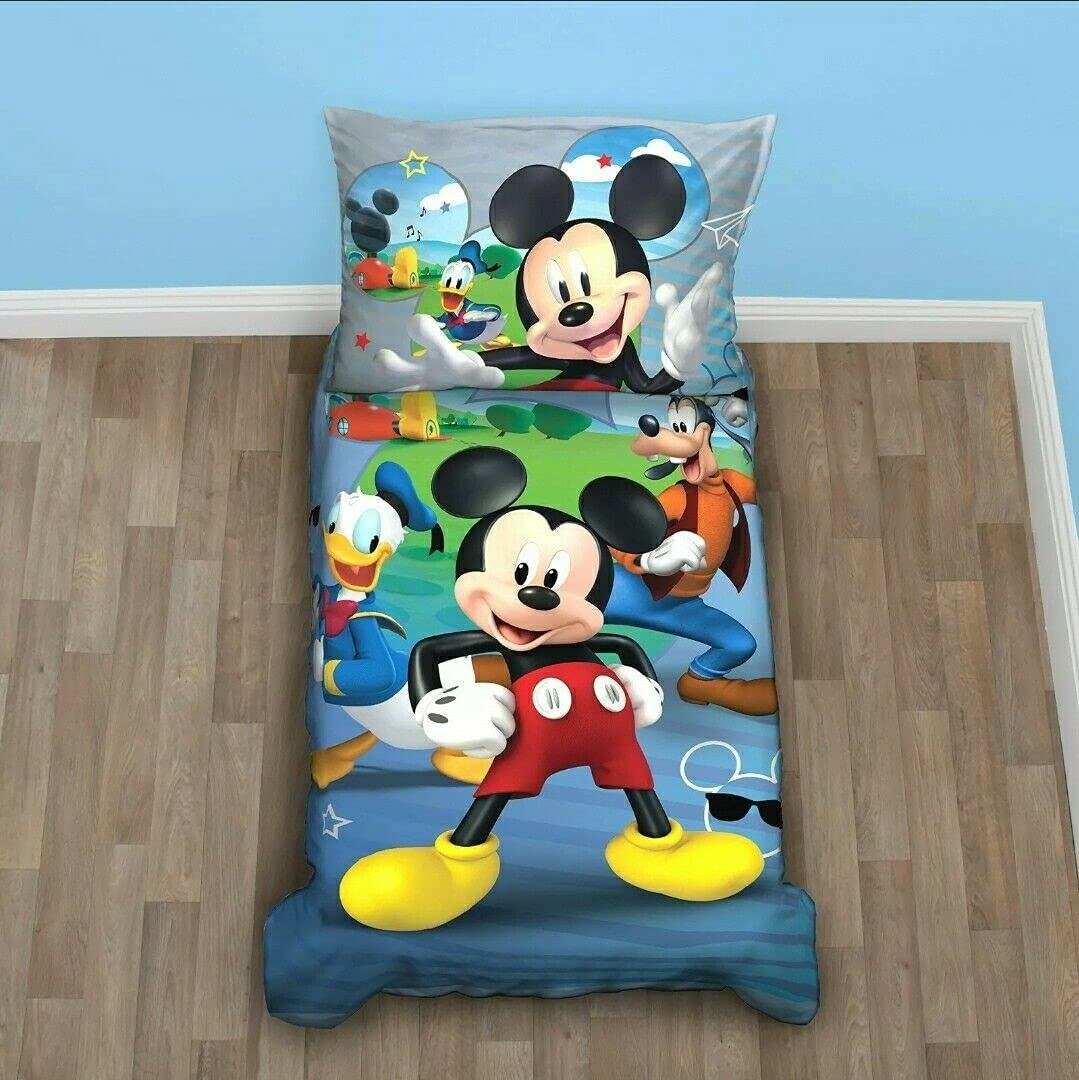 crown crafts 4 Piece Mickey Mouse Fun with Friends Toddler Bedding Set