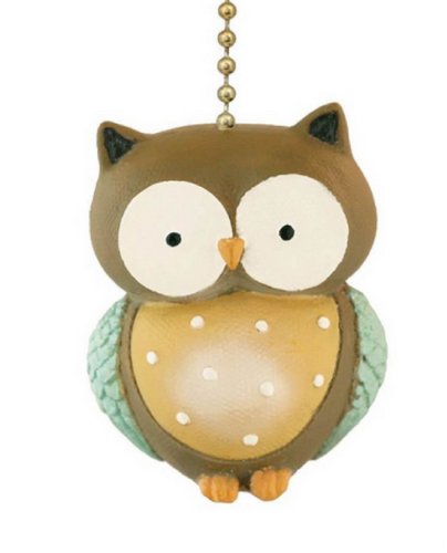 Clementine Design Little Hoot Owl Ceiling Fan Pull Light Chain-Home Decor