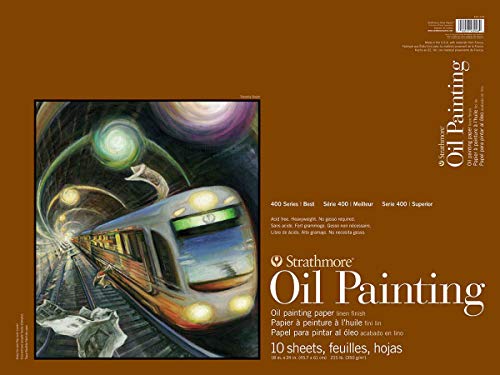 Strathmore 400 Series Oil Painting Pad, 18" x 24" Glue Bound, 10 Sheets per Pad