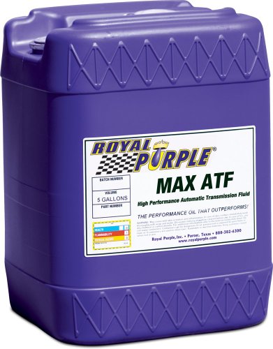 Royal Purple 05320 Max ATF High Performance Multi-Spec Synthetic Automatic Transmission Fluid - 5 Gallon