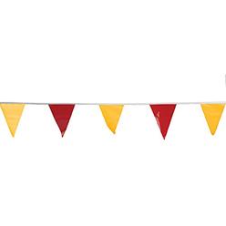 Cortina OSHA Approved Pennant Flags - for Use with Roof Warning Line Perimeters 03-407-105, Alternating Red/Yellow, 105 Length