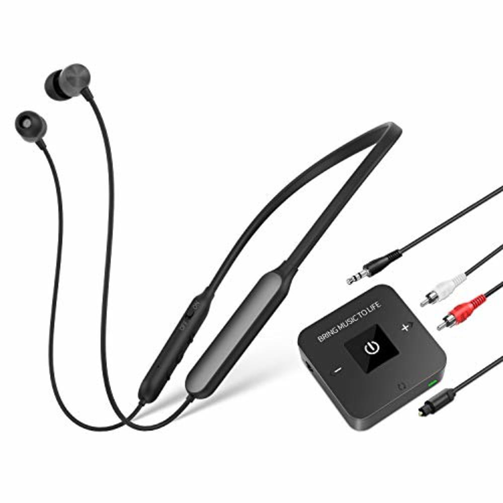 Bermad Garderobe Onbelangrijk BTWH-038 Golvery Wireless Headphones for TV Watching w/Bluetooth  Transmitter Adapter (Digital Optical AUX RCA), Bluetooth 5.0 Rechargeabl
