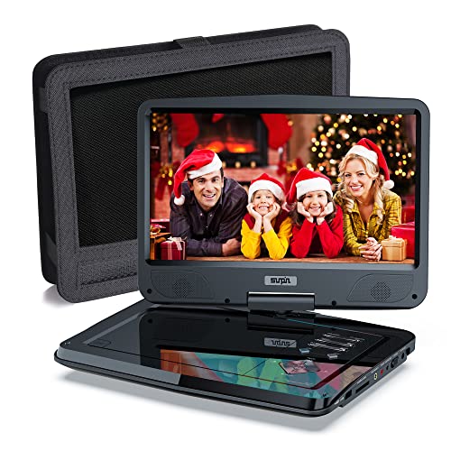 Geruststellen Slecht Dierbare PD101-BL-US SUNPIN Portable DVD Player 12.5" for Car and Kids, 10.1 inch  Eyesight Protective HD Swivel Screen, Stereo Speakers&Dual Earphone