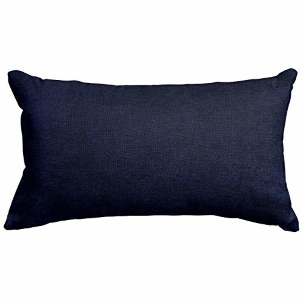 Majestic Home Goods Navy Villa Indoor Small Throw Pillow 20" L x 5" W x 12" H