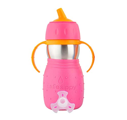 Kid Basix Safesippy Childrens Drink Cup Pink