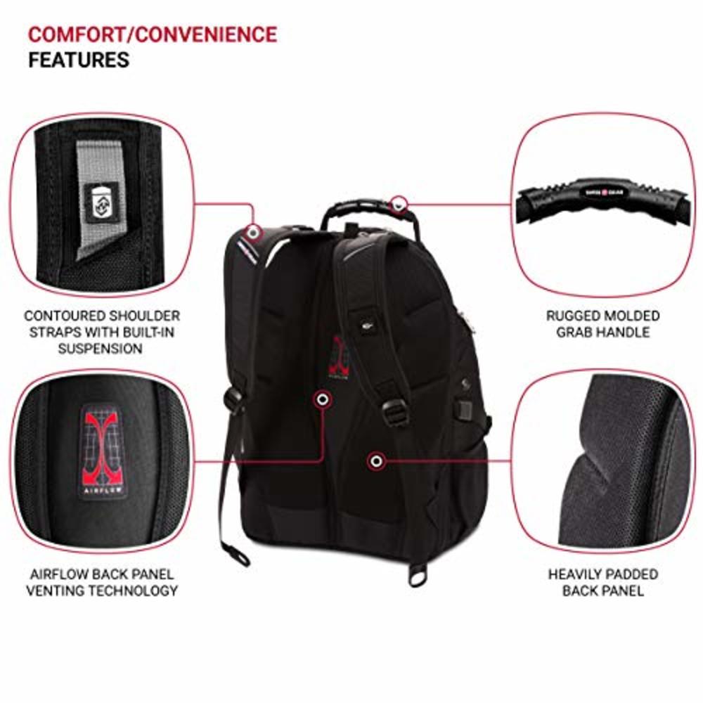 SwissGear Scansmart Laptop Backpack, Black, 19-Inch