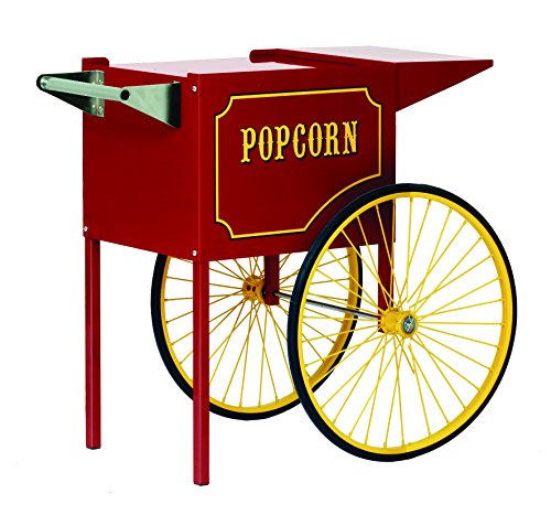 Paragon - Manufactured Fun Medium Popcorn Cart for 6 and 8-Ounce Poppers (Red)