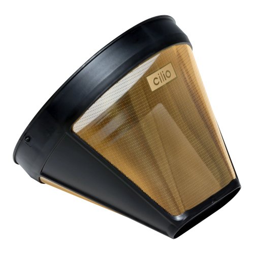 Frieling/Cilio #4 Cone Coffee Filter, 24 Karat Gold Plated