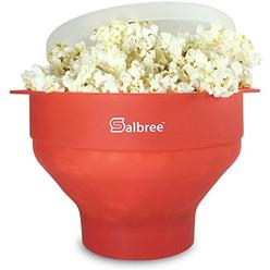 Salbree Original Salbree Microwave Popcorn Popper, Silicone Popcorn Maker, Collapsible Bowl - The Most Colors Available (Aqua)