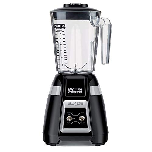 Waring Commercial BB300 Blade 1 HP Blender Toggle Switch Controls with Pulse feature with 48 oz BPA Free Copolyester Stacking Co