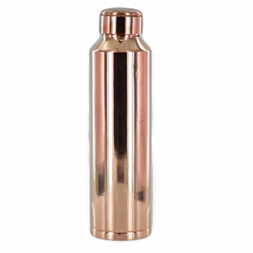 Paykoc Imports Leak Proof Yoga Solid Copper Water Bottle 28oz