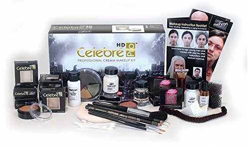 Mehron Celebré Professional HD Cream Makeup Kit |Complete Makeup Artist Beauty Set for Theatre, Stage, Movies, Special Effects,
