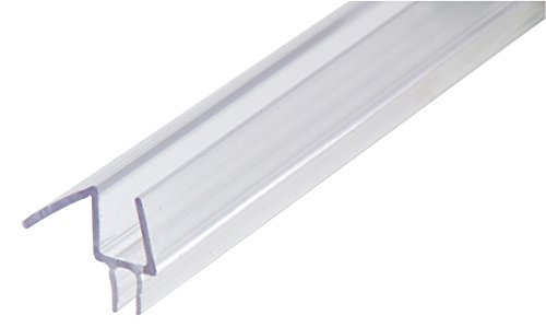 SHOWERDOORDIRECT.COM Frameless Shower Door Bottom Sweep with Drip Rail for 1/2" Glass, 36" Length
