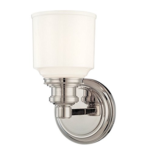 Hudson Valley Lighting 3401-PN One Light Bath Bracket from The Windham collection, 1, Polished Nickel