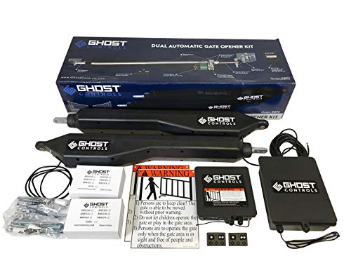 GC Ghost Controls Ghost Controls DEP2 Architectural Series Automatic Gate Opener Kit for Swing Gates Up to 1000 lbs. or 20 Feet (ft.) in Length (3