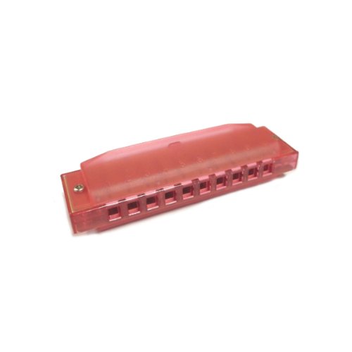 Hohner Accordions Hohner - Clearly Colorful Harmonica - 10 Hole - Key of C - Red
