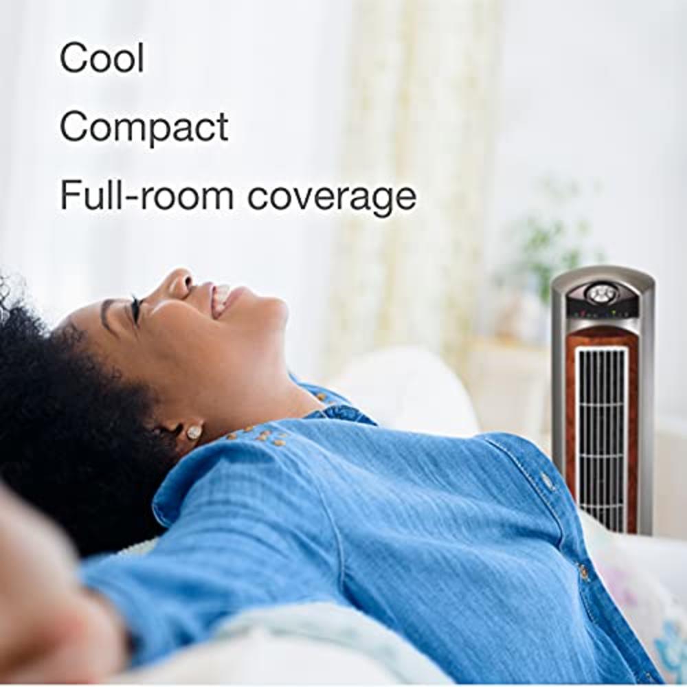 Lasko Products Lasko Portable Electric 42.5" Oscillating Tower Fan with Nighttime Setting, Timer and Remote Control for Indoor, Bedroom and Hom