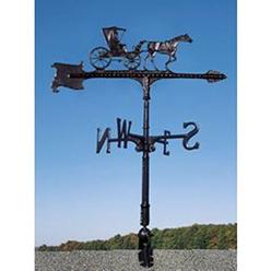 Whitehall Products Rooster Accent Weathervane, 30-Inch, Black