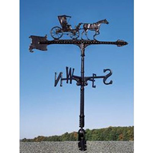 Whitehall Products 67 Rooster Accent Weathervane, 24", Black