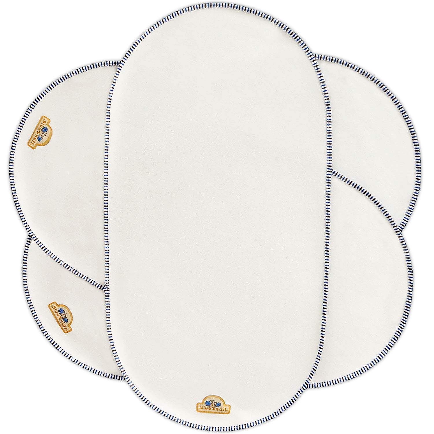 BlueSnail Waterproof changing Pad Liners 3 count (14X265, White), Bassinet Pad Liner