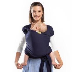 Boba Wrap Baby carrier - Original Stretchy Infant Sling, Perfect for Newborn Babies and children up to 35 lbs (Navy Blue)