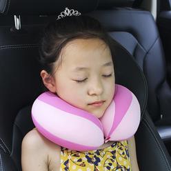 HKSIcHENgKEJI Neck Pillow Baby Kids Travel Pillow Head Support Pillow cute cozy U Shape Neck Pillow for car Seat Airplanes Train Soft chin Nec