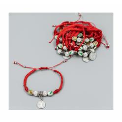RBN 12 Pieces Red Rope St Benedict Red Thread Bracelet crystal Beads with Virgin guadalupe and St Jude Medals First communion gi