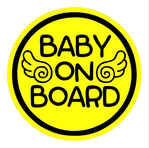 TOTOMO Baby on Board Magnet - Safety caution Decal Sign Magnets for cars Bumpers - Baby Angel ALI-024