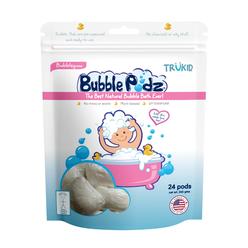 TruKid Bubble Podz Bubble Bath for Baby & Kids, gentle Refreshing Bath Bomb for Sensitive Skin, pH Balance 7 for Eye Sensitivity