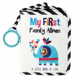 Urban KiddyA Babys My First Family Album  Soft Photo cloth Book gift Set for Newborn Toddler & Kids (Elephant)