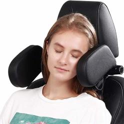 Xergur car Headrest Pillow, Memory Foam Road Pal Headrest, Adjustable car Seat Head Neck Support Pillow for Kids and Passenger -