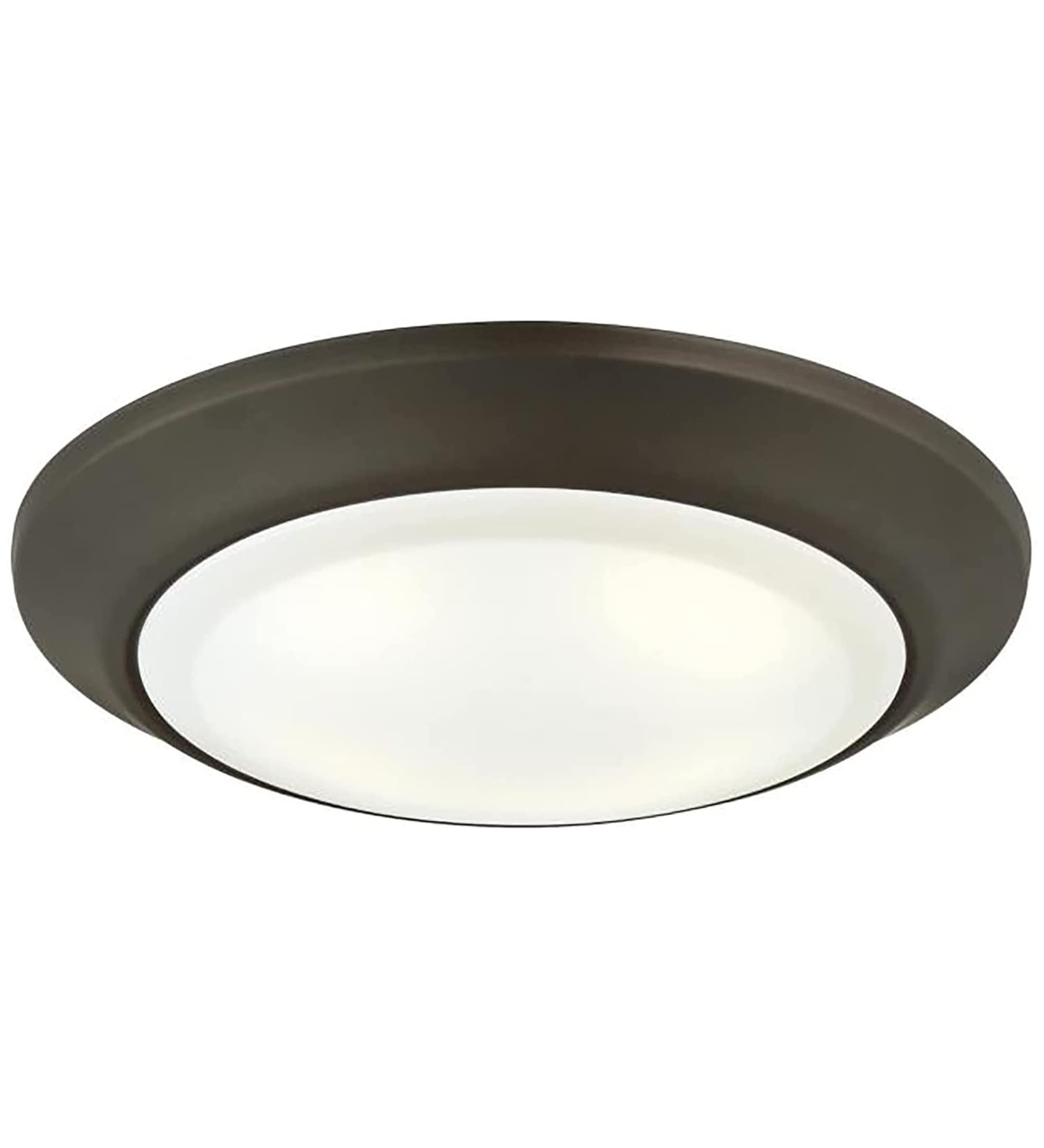 ciata Lighting Round LED Disk Light ceiling Flush Mount, Integrated LED Dimmable, IndoorOutdoor, Energy Saving, Frosted Lens, 15