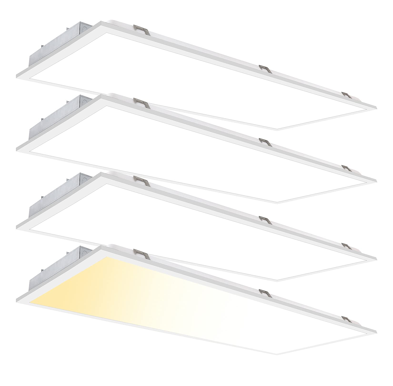 cycevSun 2x4 FT LED Flat Panel Light Drop ceiling 50W 3000K-4000K-5000K Selectable - 0-10V Dimmable 24x48 Inch Back-lit Suspende