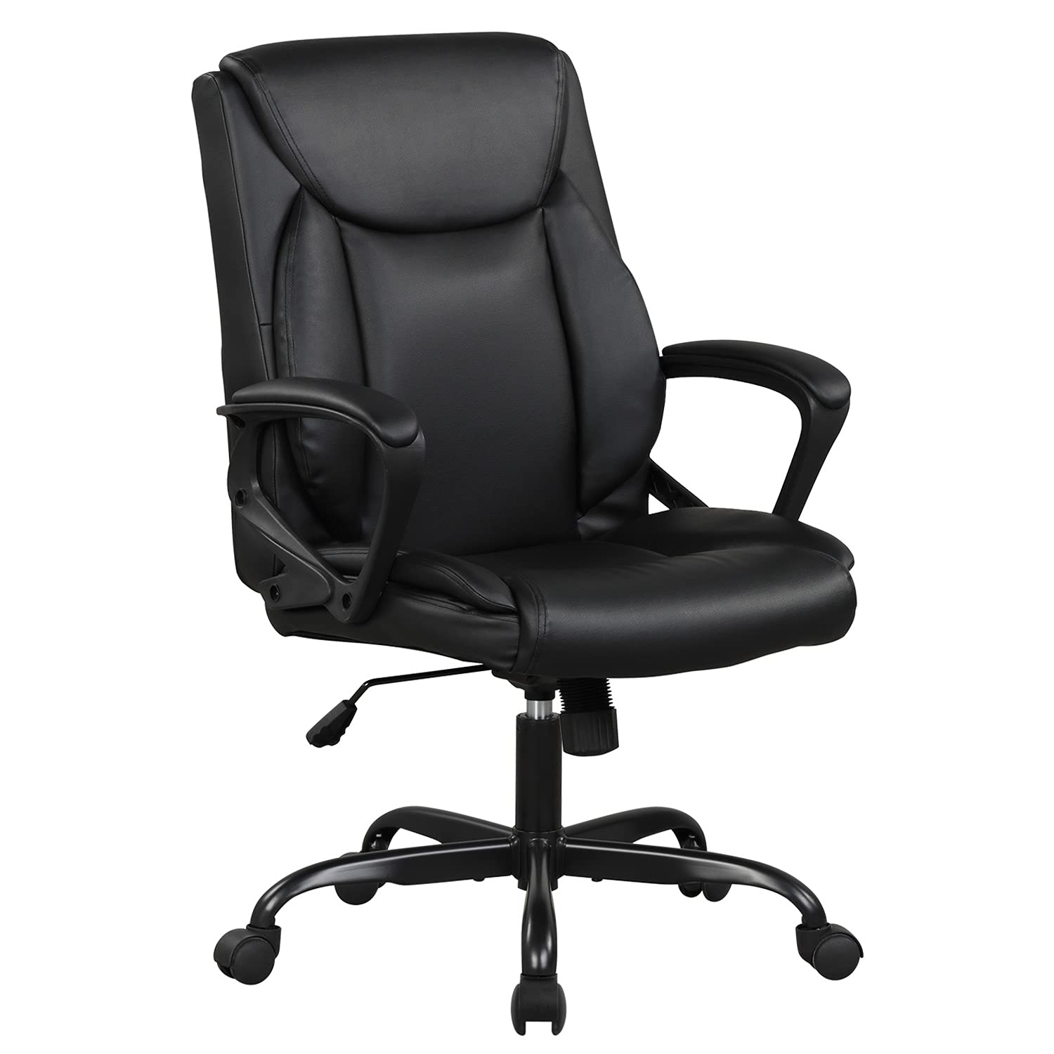 FDW Home Office chair Ergonomic Desk chair PU Leather Task chair