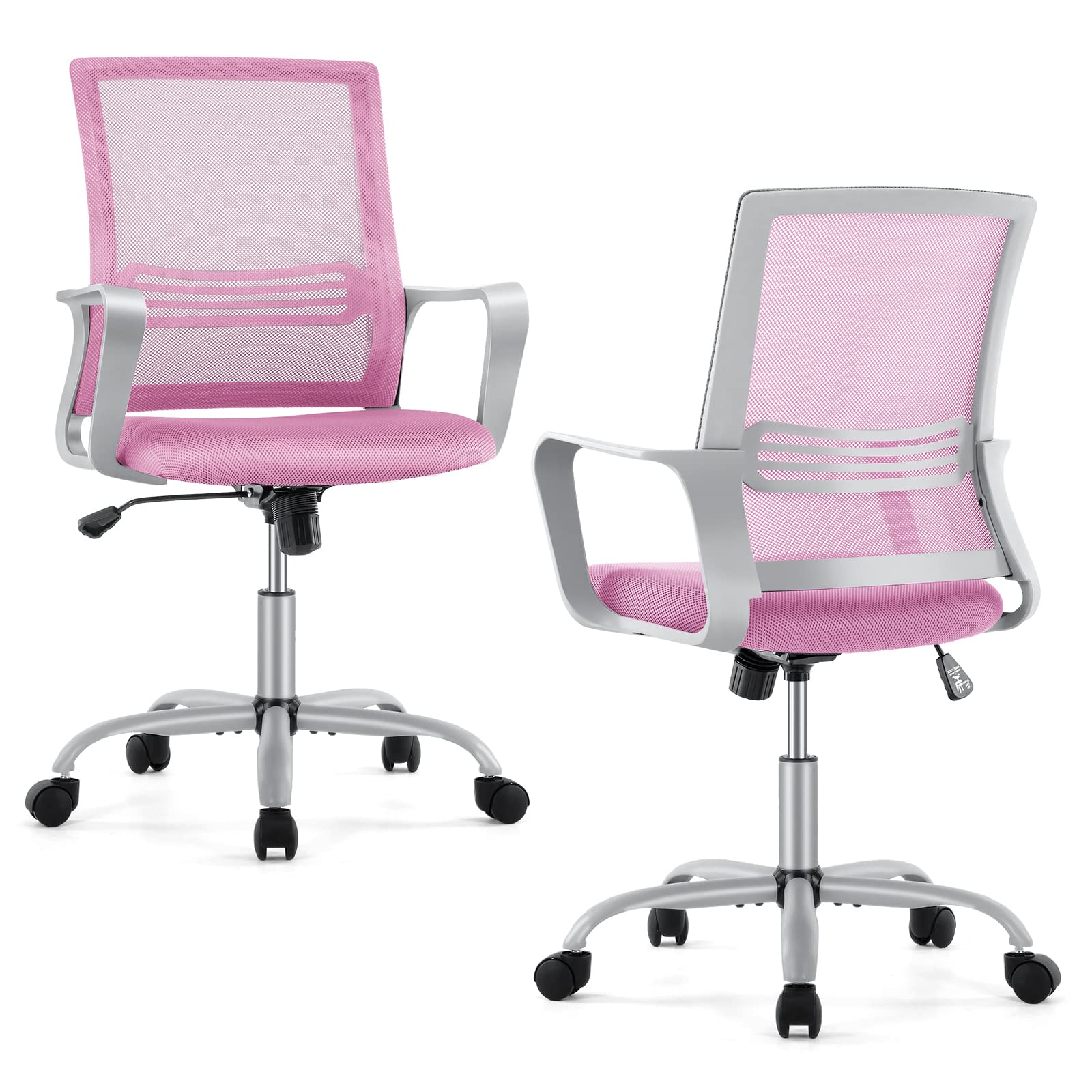 JHK Desk chair Small Office chair computer chair with Wheels