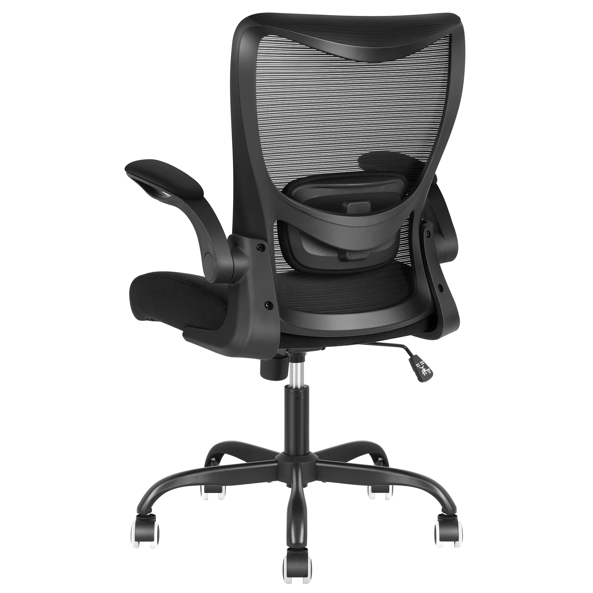 MUXXSTIL Office chair, Mid Back Desk chair with Breathable Mesh, Ergonomic  Task chair with Adjustable Lumbar Support, Swivel computer cha