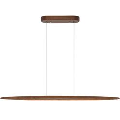 YISDESIgN 39 Wood Linear Pendant Light LED Dimmable Hanging Light Fixture Wood Linear Dinning Room Light Island Lights 24w for D