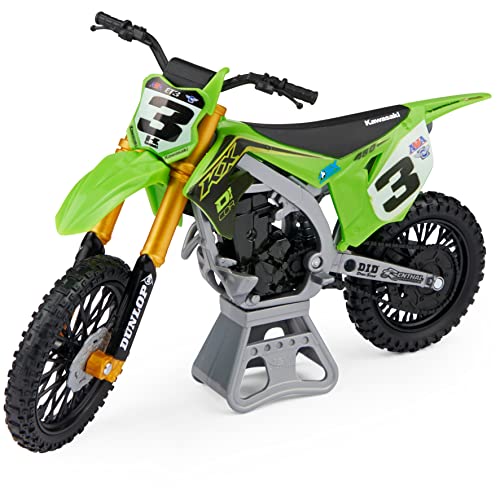 Supercross, Authentic Eli Tomac 1:10 Scale Collector Die-Cast Motorcycle Replica with Display Stand