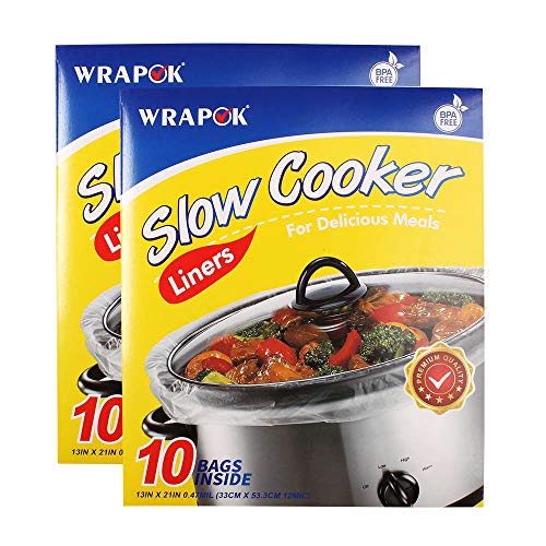 WRAPOK Wrapok Slow Cooker Liners Kitchen Disposable Cooking Bags