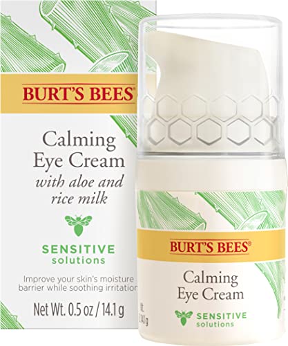 Burt\'s Bees Sensitive Solutions Calming Eye Cream with Aloe and Rice Milk, 0.5 Fluid Ounces