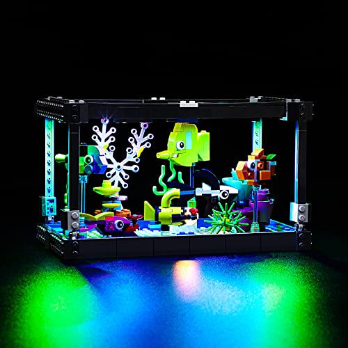 YEABRICKS LED Light Kit for Lego - Creator 3-in-1 Fish Tank Building Blocks Model, LED Light Set Compatible with Lego 31122(Lego