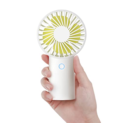 JISULIFE Handheld Portable Fan 20H Max cooling Time] Mini Hand Fan, 4000mAh USB Rechargeable Personal Fan, Battery Operated Smal