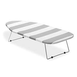 Whitmor Tabletop Ironing Board, greyWhite Striped cover