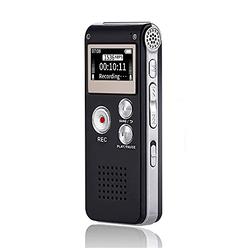 Sunlan Digital Voice Recorder 16GB Voice Recorder with Playback for Lectures - USB Rechargeable Dictaphon Upgraded Small Tape Recorder