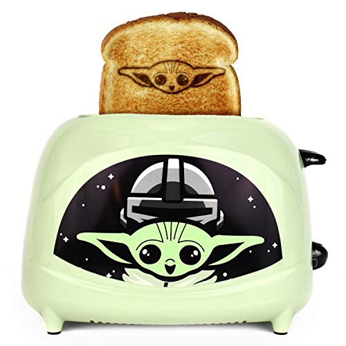 Uncanny Brands Star Wars The Mandalorian The Child 2-Slice Toaster- Toasts Baby Yoda onto Your Toast