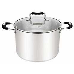 Millvado Stock Pot, Large Stainless Steel 125 Quart StockPot, cooking Pot for Pasta, Soup, and Stew , Stock Pot With clear glass
