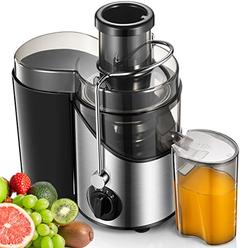 bjyx Juicer Machines, 400W 3" Juicers Whole Fruit And Vegetable, 304 Stainless Steel Centrifugal Juicer , Juice Recipe Included