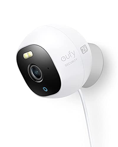 eufy Security Solo OutdoorCam C24, All-in-One Outdoor Security Camera with 2K Resolution, Spotlight, Color Night Vision, No Mont