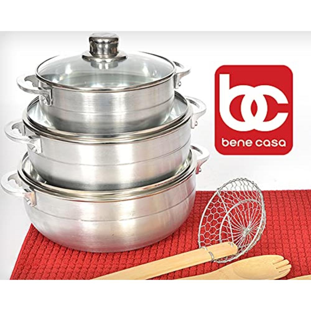 Bene Casa - Non-stick Thermal Rice Cooker with Steamer Tray (11.5\ x 12\") - Features a Cool-touch Exterior and an Auto Shut-off