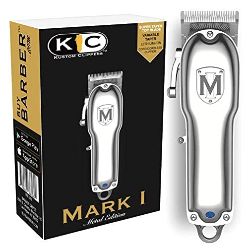Buybarber.com Kustom Clippers Cord / Cordless Mark I Metal Professional Clipper with Case New Model